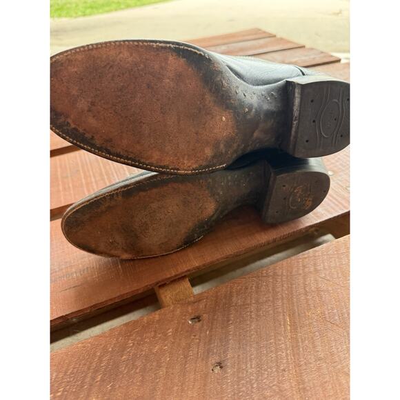 Panhandle Slim Mens Western Cowboy Boots Black Leather Size 10.5B main image 9